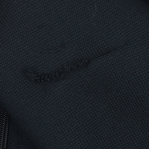 Marks and Spencer Men's Black Full Zip Fleece Sweatshirt S Regular