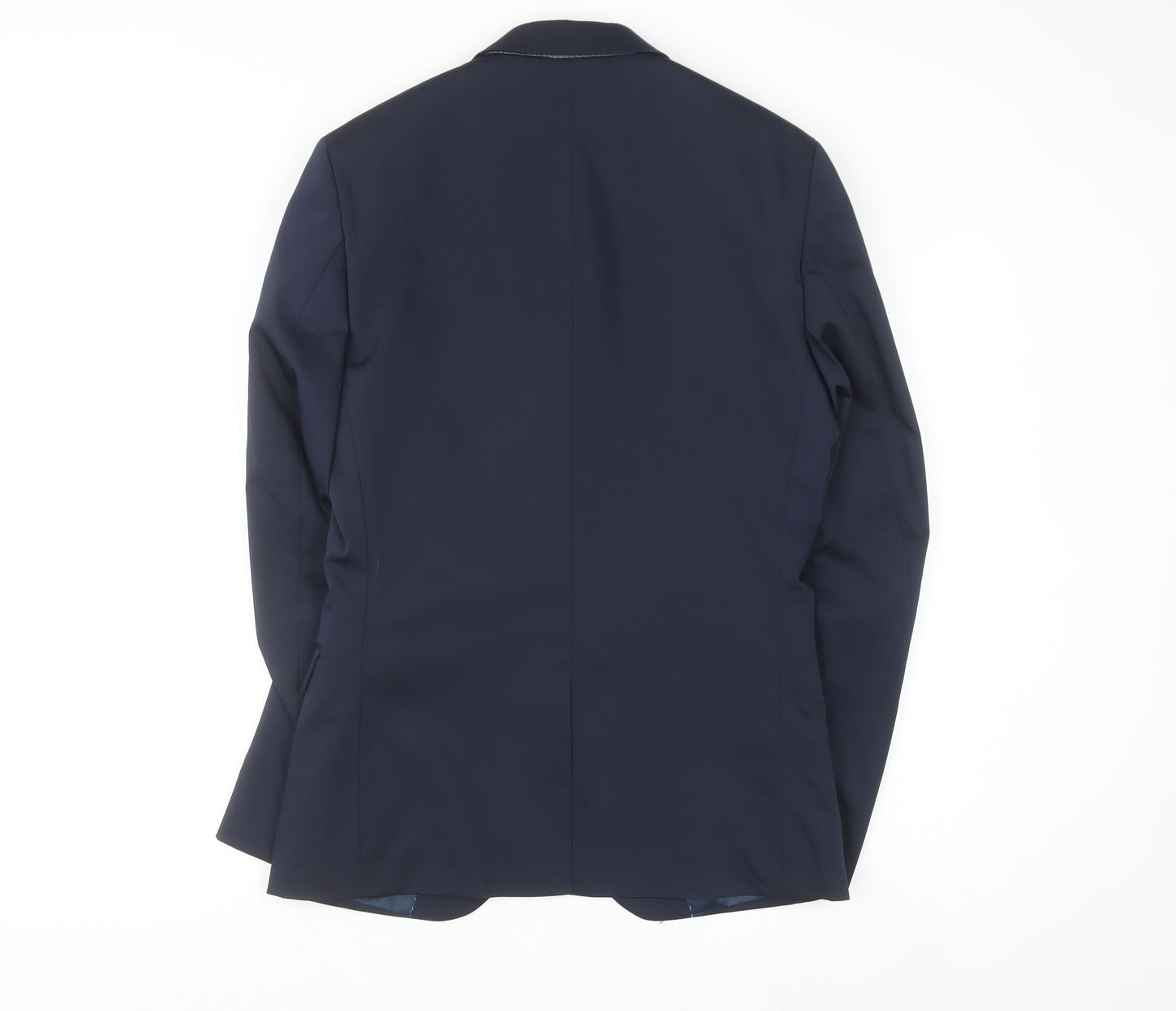 Jules Women's Blue Slim Fit Wool Blend Blazer Size 18
