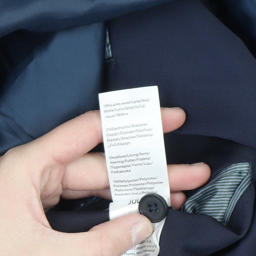 Jules Women's Blue Slim Fit Wool Blend Blazer Size 18