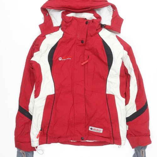 Dubin Men's Red Waterproof Ski Jacket S Hooded Insulated Winter Coat