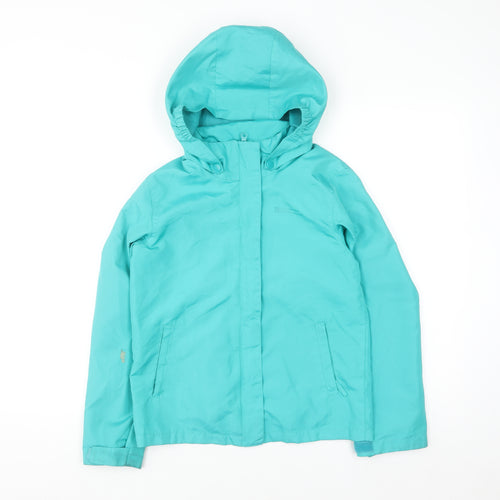 Mountain Warehouse Girls Blue 3-in-1 Hooded Waterproof Jacket 9-10 Years