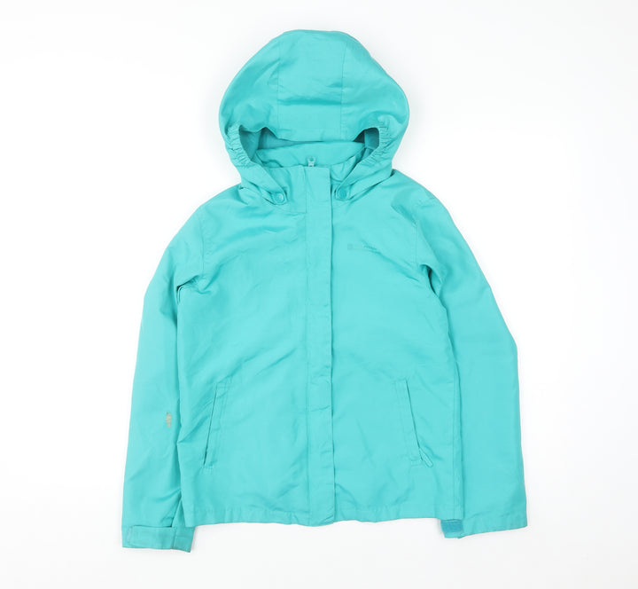 Mountain Warehouse Girls Blue 3-in-1 Hooded Waterproof Jacket 9-10 Years