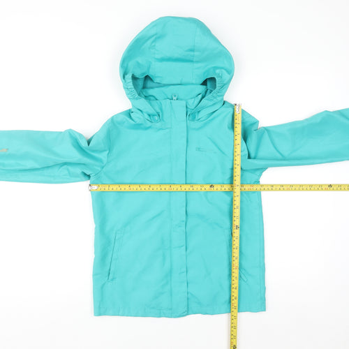 Mountain Warehouse Girls Blue 3-in-1 Hooded Waterproof Jacket 9-10 Years