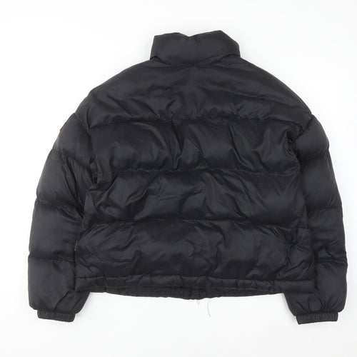 Napapijri Men's Black Small Puffer Jacket Winter Insulated Zip