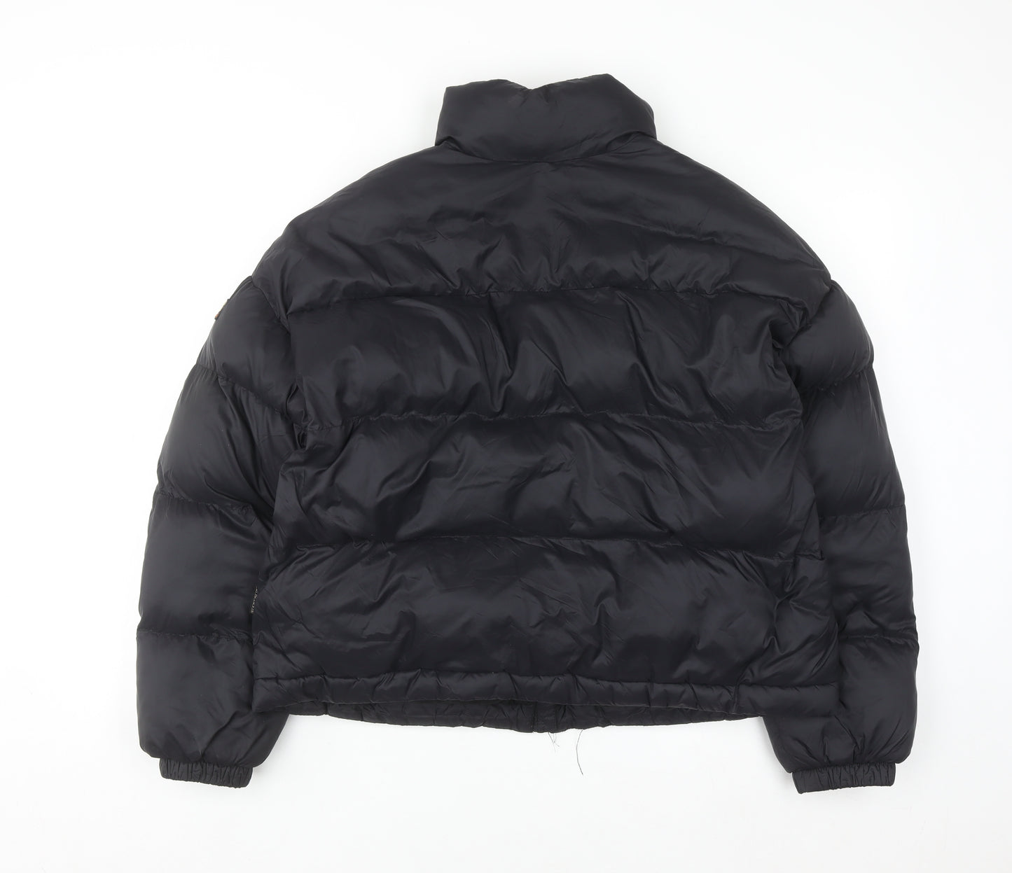 Napapijri Men's Black Small Puffer Jacket Winter Insulated Zip