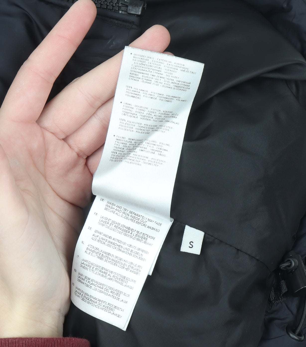 Napapijri Men's Black Small Puffer Jacket Winter Insulated Zip