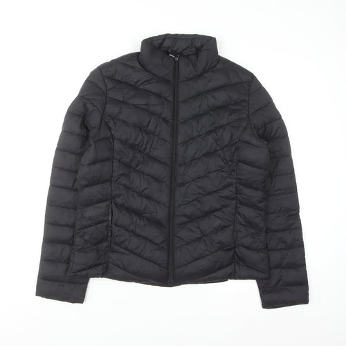 Primark Women Black M Quilted Puffer Jacket Lightweight Nylon