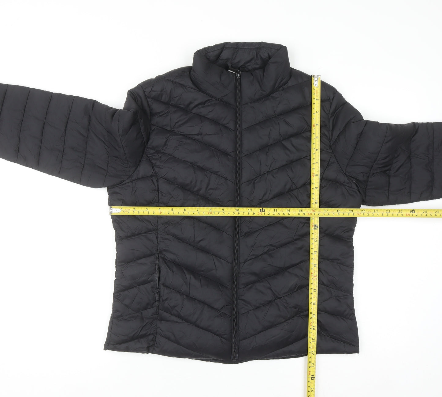 Primark Women Black M Quilted Puffer Jacket Lightweight Nylon