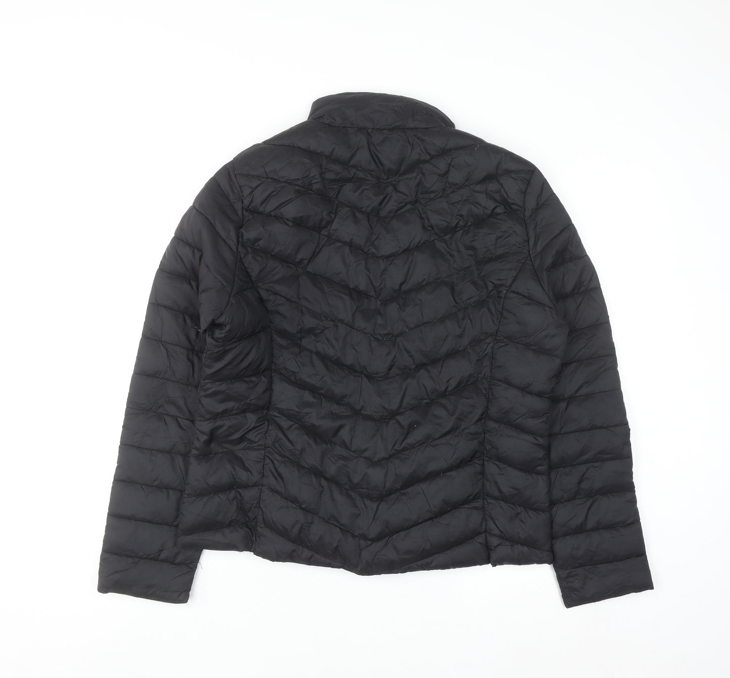 Primark Women Black M Quilted Puffer Jacket Lightweight Nylon