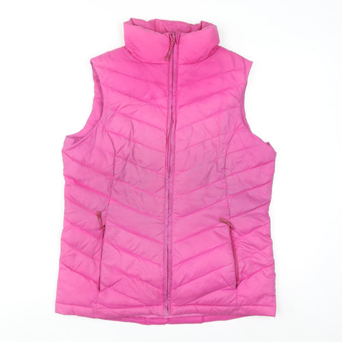 Technicals Women's Pink Down Puffer Gilet Size 10 Lightweight