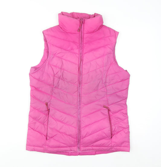 Technicals Women's Pink Down Puffer Gilet Size 10 Lightweight