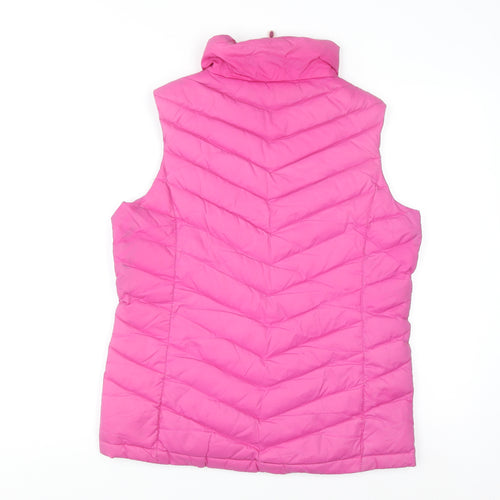 Technicals Women's Pink Down Puffer Gilet Size 10 Lightweight
