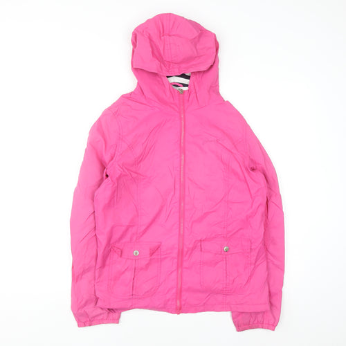 Pineapple Women’s Pink Hooded Full Zip Jacket Size 12