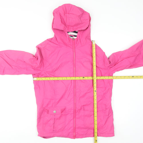 Pineapple Women’s Pink Hooded Full Zip Jacket Size 12