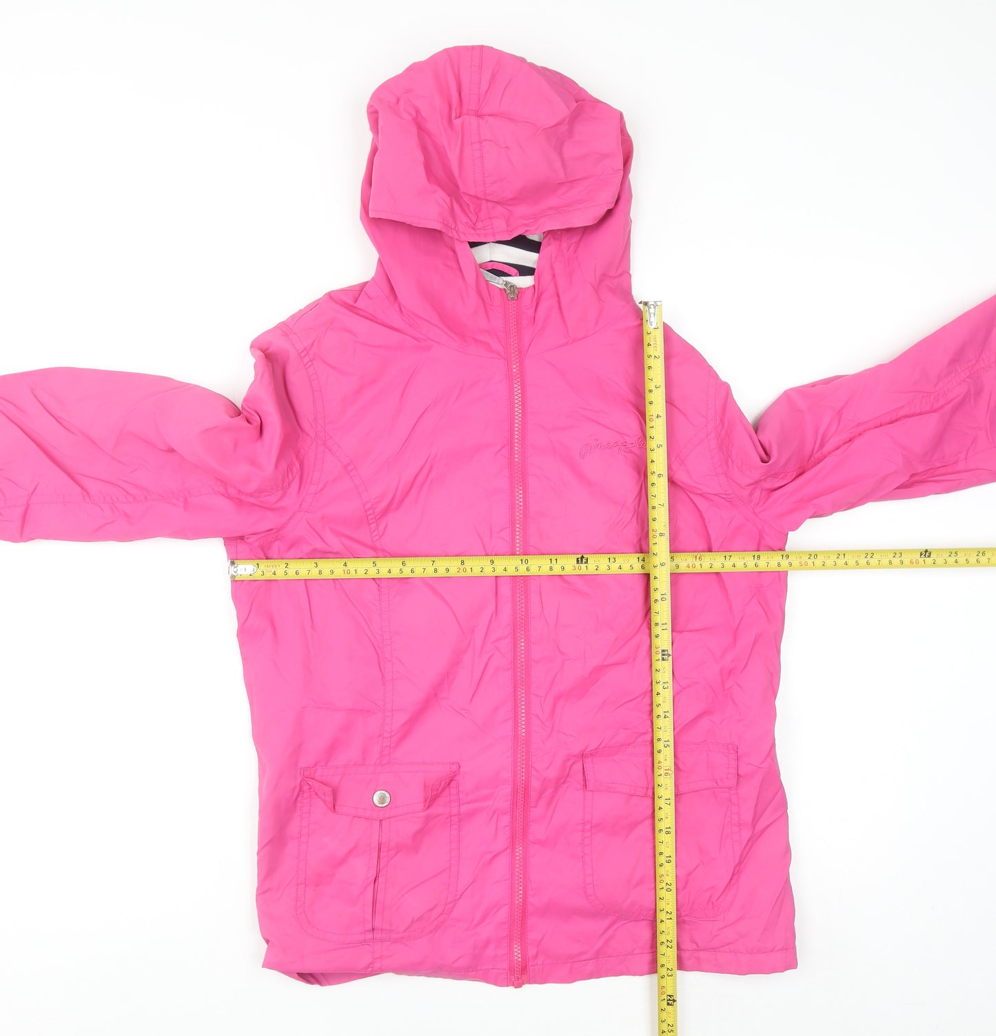 Pineapple Women’s Pink Hooded Full Zip Jacket Size 12