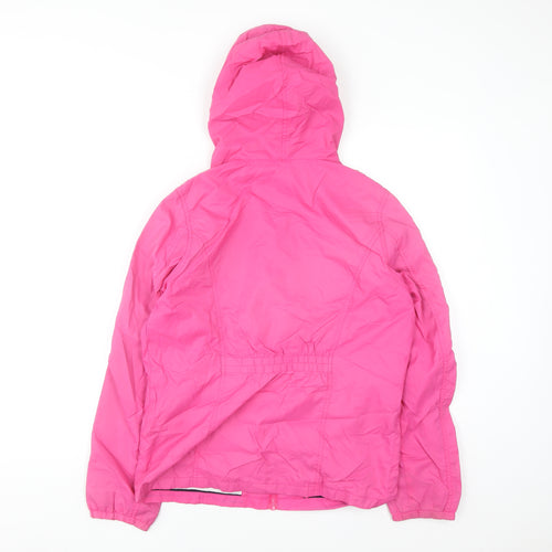 Pineapple Women’s Pink Hooded Full Zip Jacket Size 12