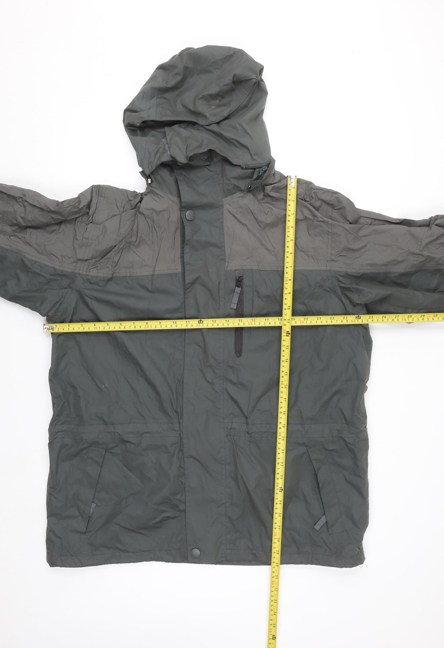 Crane Sports Men's Green XL Waterproof Hooded Rain Jacket