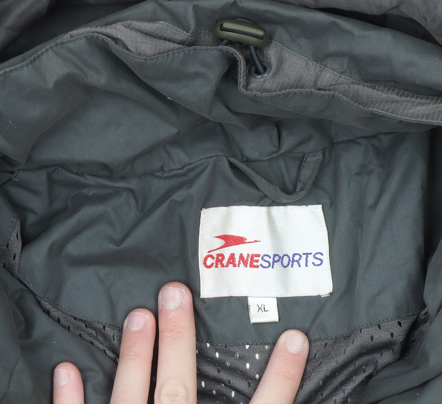 Crane Sports Men's Green XL Waterproof Hooded Rain Jacket