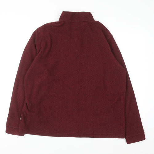 Rohan Women's Burgundy 1/2 Zip Pullover Fleece Sweatshirt L