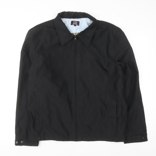Hutson Harbour Men's Black L Basic Full Zip Jacket Polyester Lined