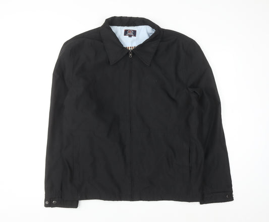 Hutson Harbour Men's Black L Basic Full Zip Jacket Polyester Lined