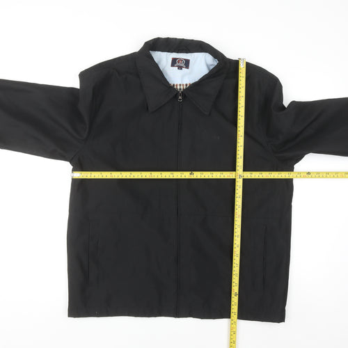 Hutson Harbour Men's Black L Basic Full Zip Jacket Polyester Lined