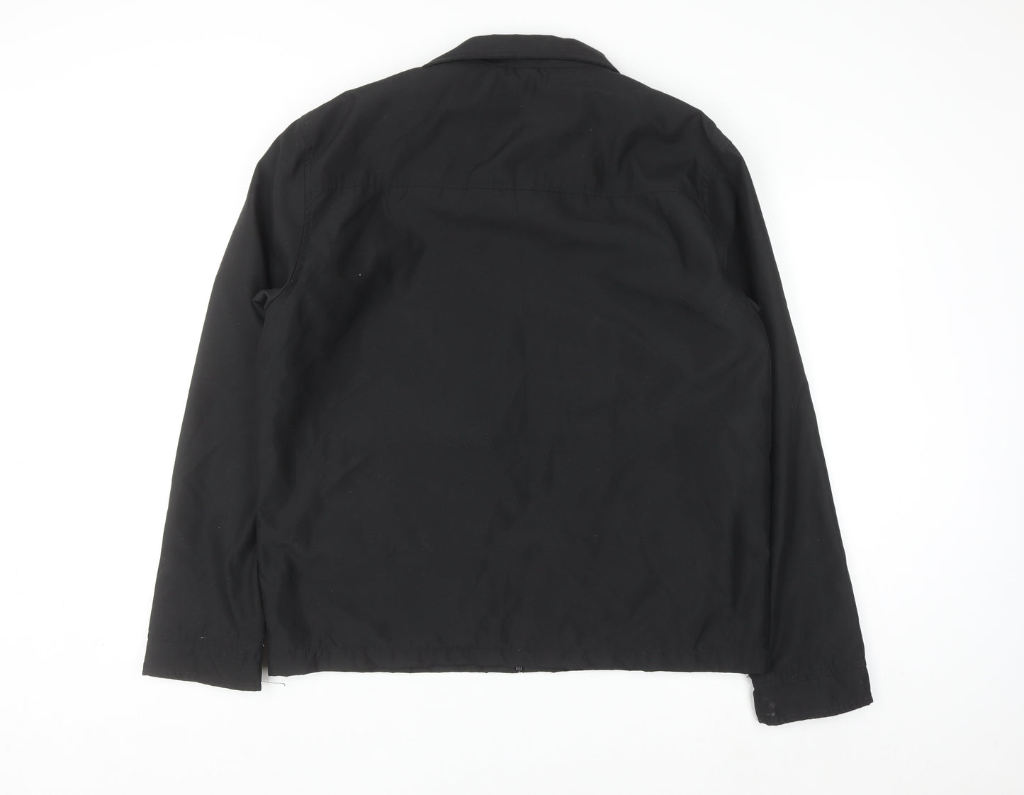 Hutson Harbour Men's Black L Basic Full Zip Jacket Polyester Lined