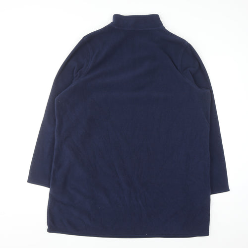 TU Woman Navy Fleece 1/2 Zip Pullover Sweatshirt Size 20