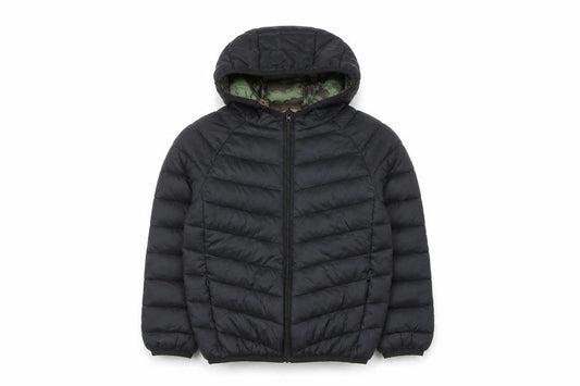 Marks and Spencer Boys Black Hooded Puffer Jacket 4-5 Years