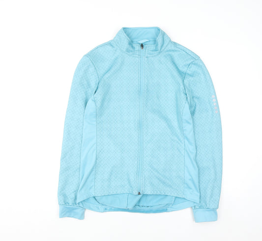 Crane Women Blue Size 14 Full Zip Fleece Sweatshirt Jacket