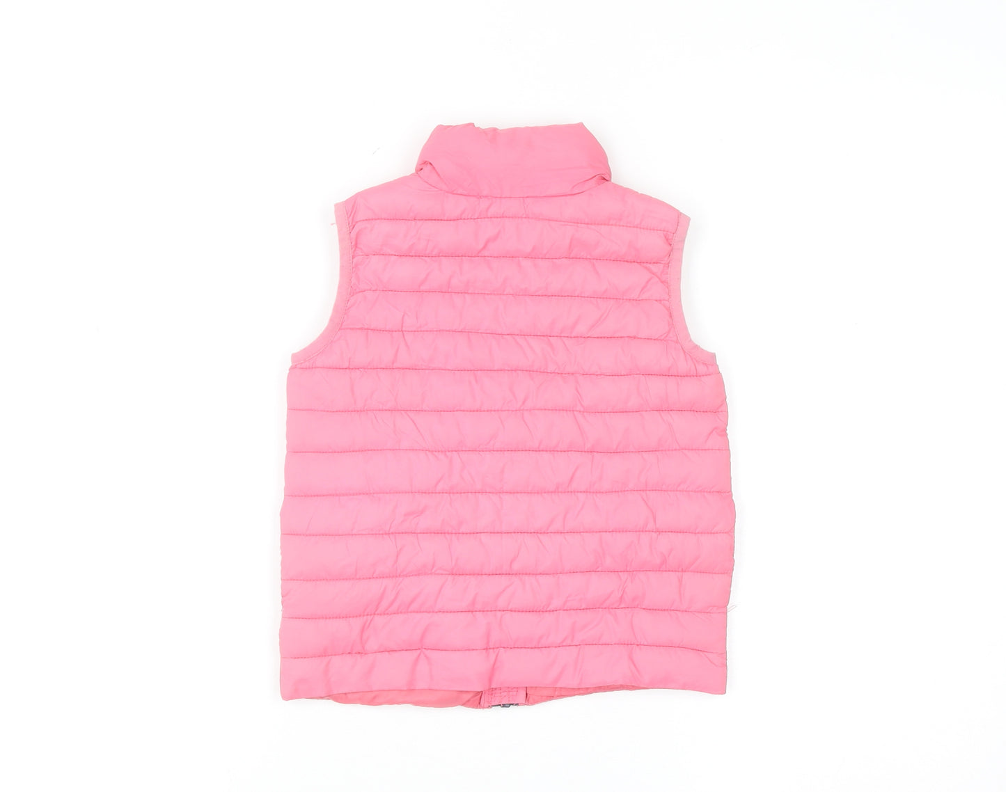 Joules Girls Pink Puffer Waistcoat 3 Years Quilted Lightweight Zip Gilet