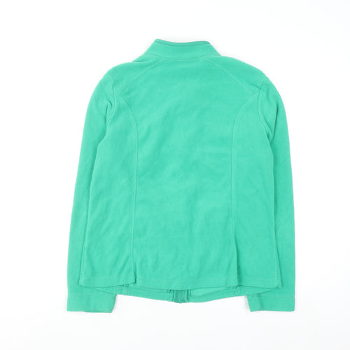 Tu Women Green Fleece Full Zip Sweatshirt Size 14