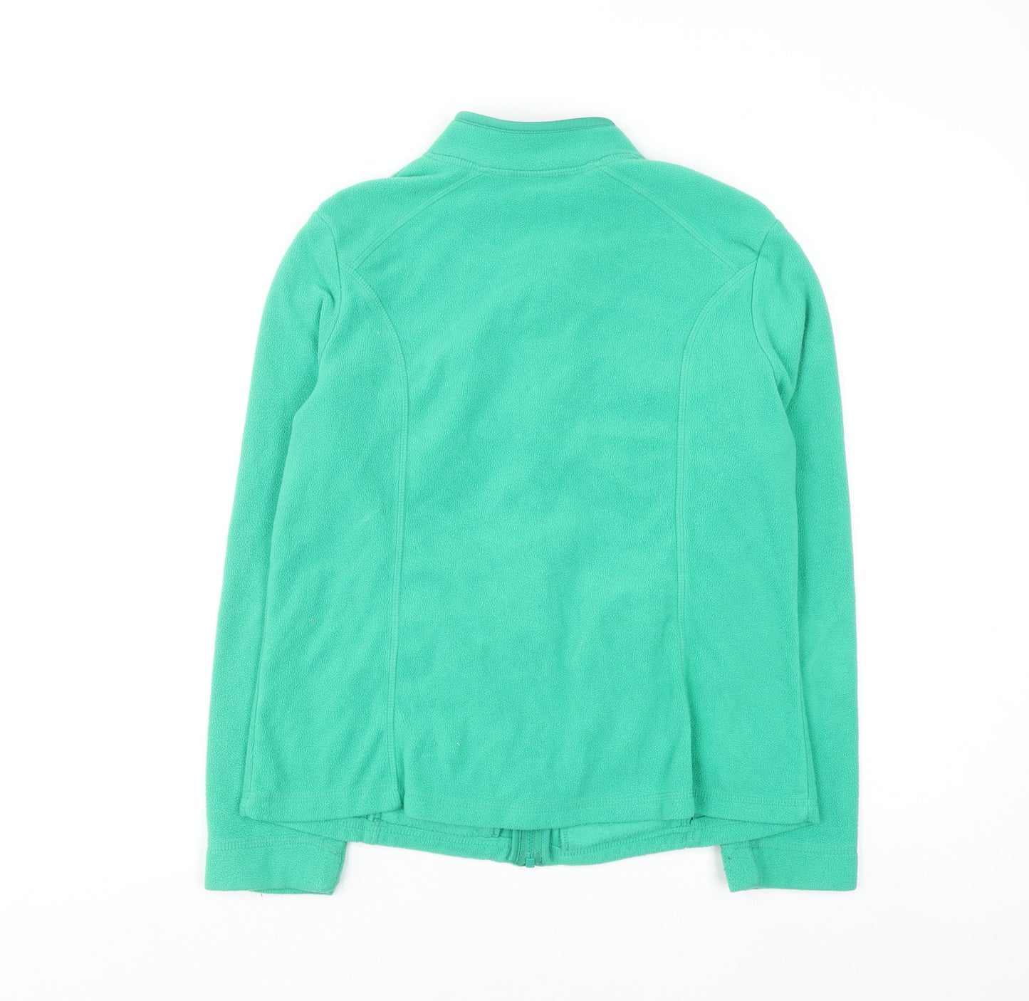 Tu Women Green Fleece Full Zip Sweatshirt Size 14