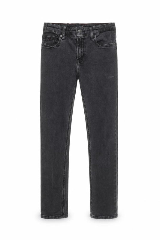 Tommy Hilfiger Boys Black Slim Fit Jeans Size 12 Years Cotton Blend Denim