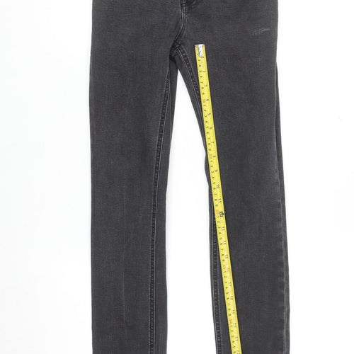 Tommy Hilfiger Boys Black Slim Fit Jeans Size 12 Years Cotton Blend Denim