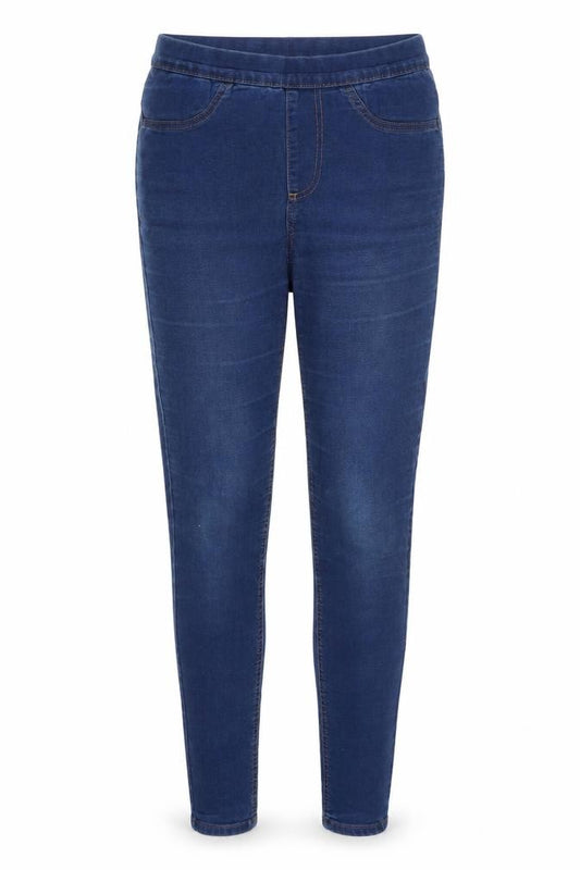 Marks and Spencer Women's Blue Jeggings UK 10 Regular Fit Stretch Denim