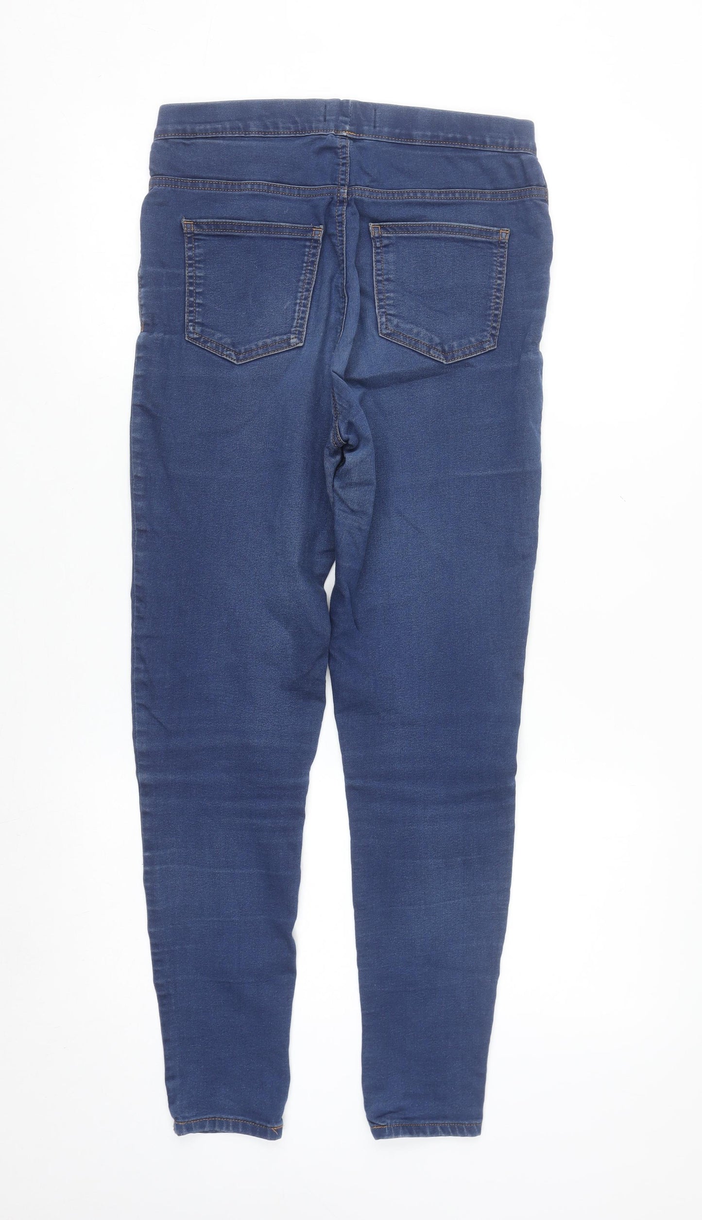 Marks and Spencer Women's Blue Jeggings UK 10 Regular Fit Stretch Denim