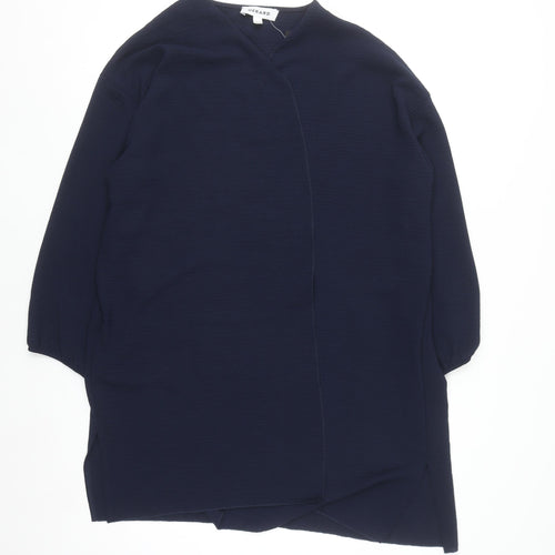 Gerard Women's Blue V-Neck 3/4 Sleeve Open Cardigan Size 16