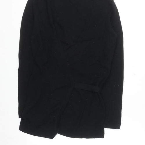 LOFT Women's Black Cotton Wrap Cardigan Size S Long Sleeve