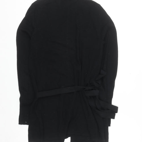 LOFT Women's Black Cotton Wrap Cardigan Size S Long Sleeve