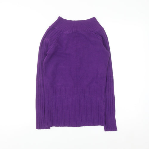 Savida Women’s Purple High Neck Button Cardigan Size 12