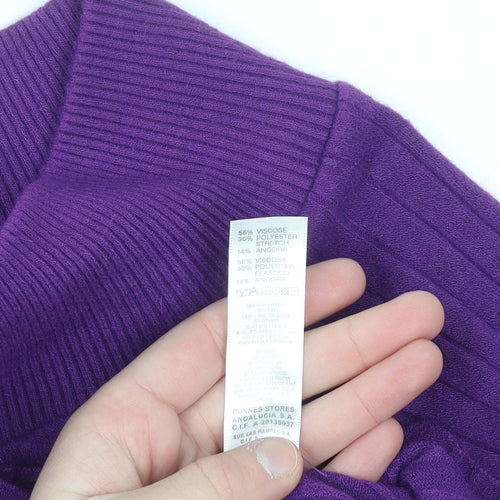 Savida Women’s Purple High Neck Button Cardigan Size 12