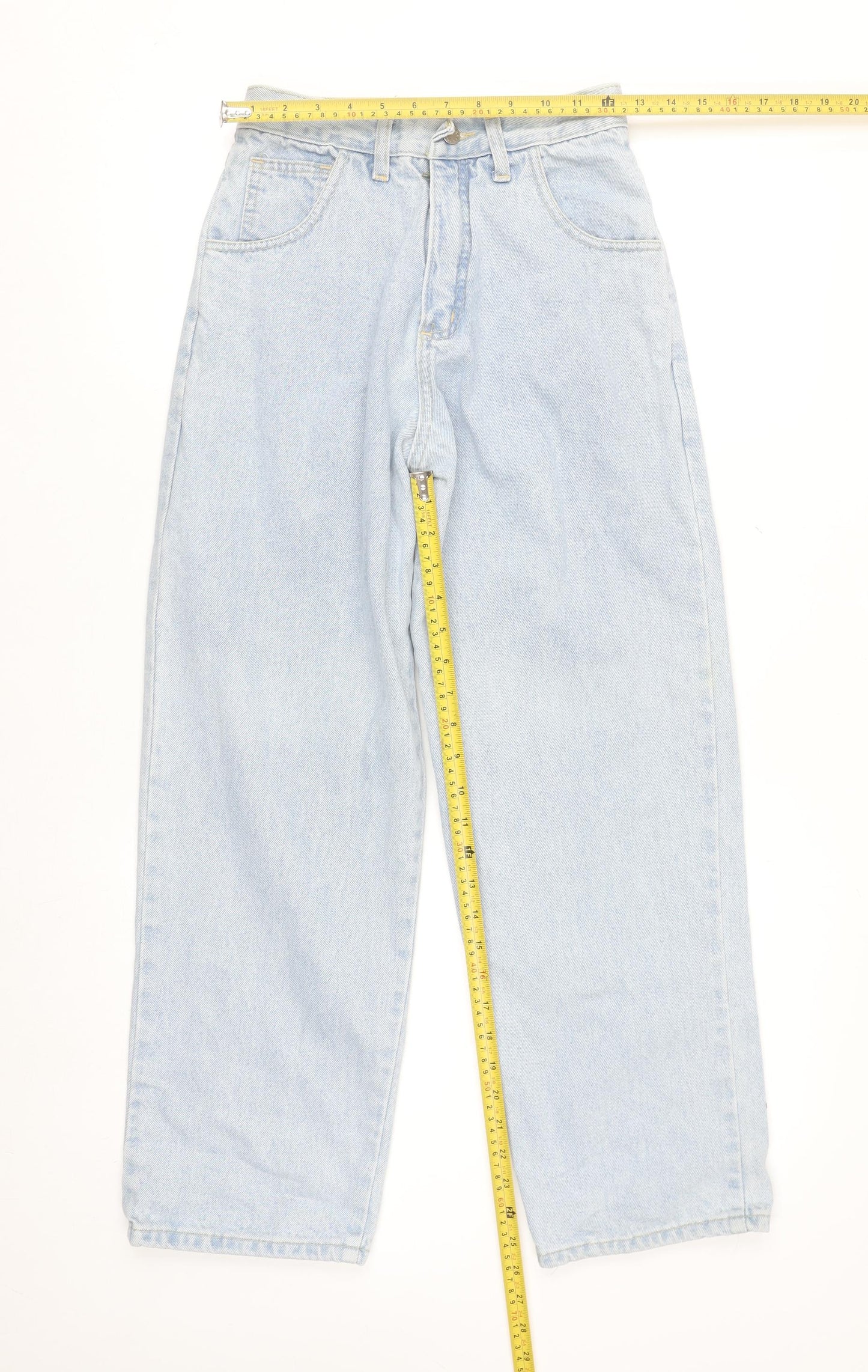 Refuge Womens Blue High Rise Mom Jeans Size 25 Relaxed Fit Denim