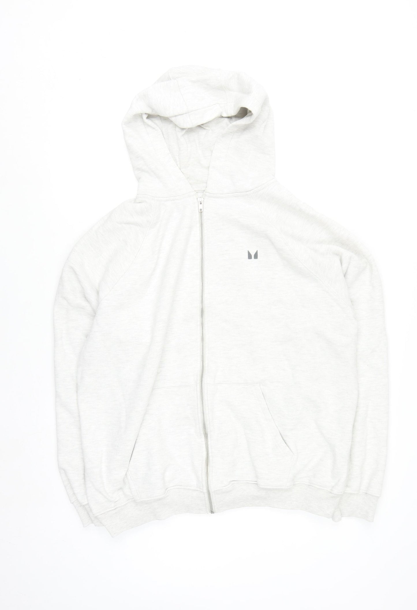 MP Men’s Grey Full Zip Hoodie Size L Regular Fit