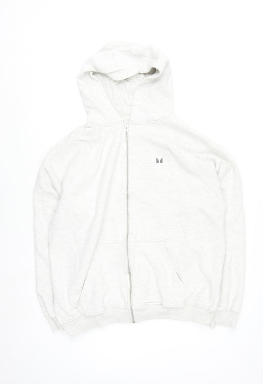 MP Men’s Grey Full Zip Hoodie Size L Regular Fit