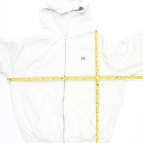 MP Men’s Grey Full Zip Hoodie Size L Regular Fit