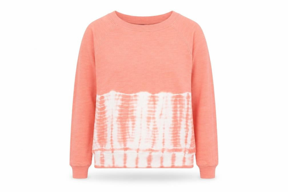 Marks and Spencer Women Orange Tie-Dye Cotton Sweatshirt Size 10