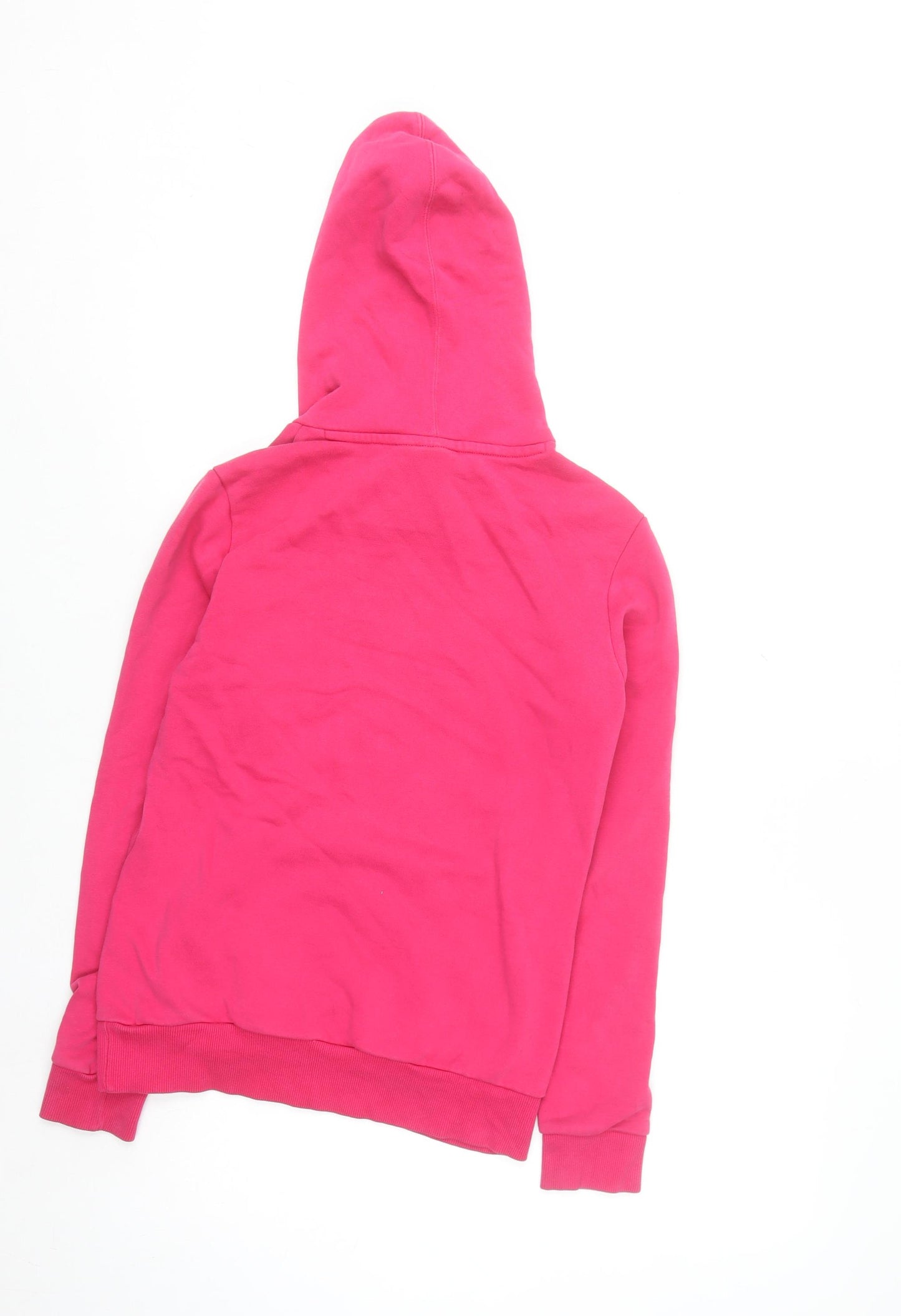 Puma Women's Pink Pullover Hoodie Size 10 with Logo Design