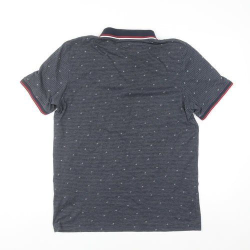 Jack & Jones Men's Blue Slim Fit Polo Shirt Size L