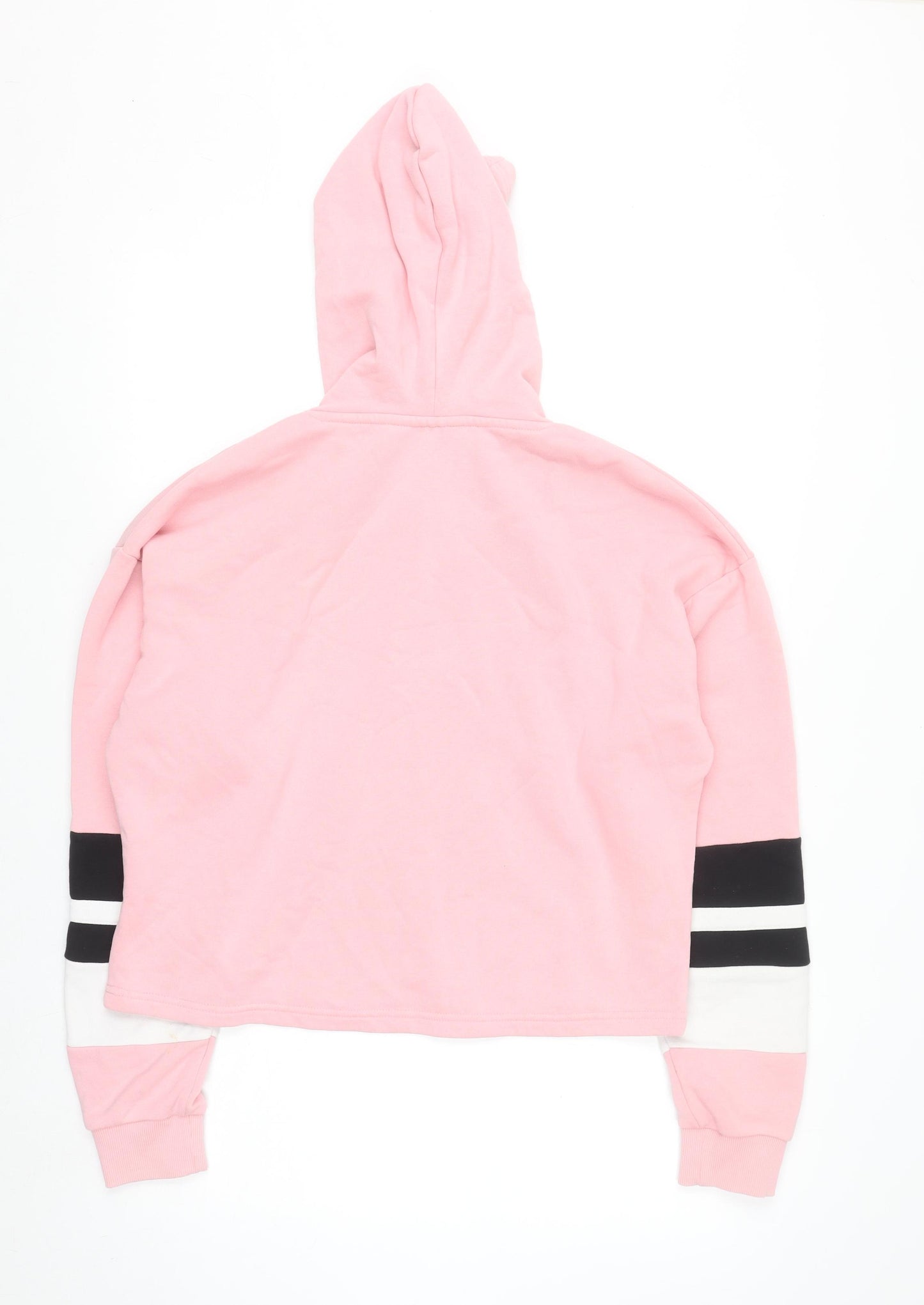 FILA Women’s Pink Logo Pullover Hoodie Size M Hooded Sweatshirt